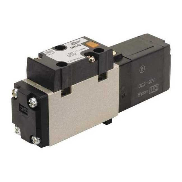 Smc Solenoid Air Control Valve,1/8 In,24VDC ZH07BLA-07-07