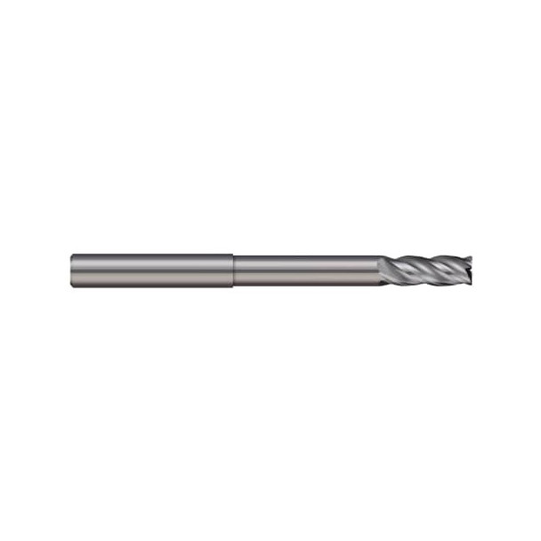 Micro 100 End Mill, 4 Flute, Corner Radius,0.6250" (5/8) Cutter dia VLR-625-4