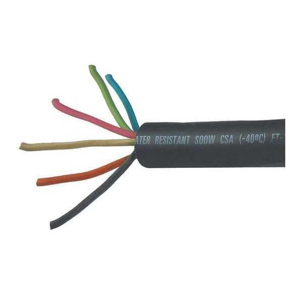 Manufacturer Varies PortableCord,6Cond,16AWG,Black,250ft E3705
