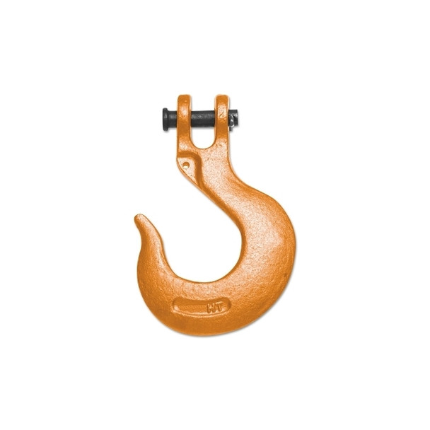473 Series Clevis Grab Hook, 5/16 in, 5100 lb, Orange Powder Coat