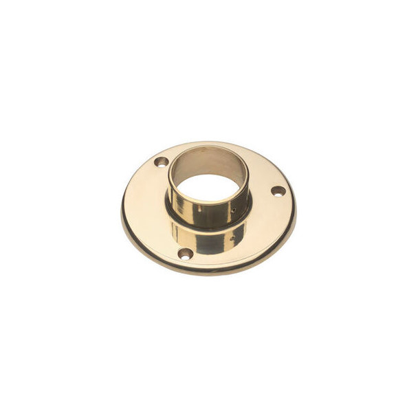 Lavi Industries Flange Floor for 2"" Tubing Polished Brass