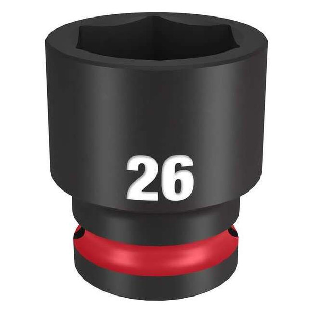 26mm SHOCKWAVE Impact Duty 1/2 in. Drive Standard 6 Point Impact Socket