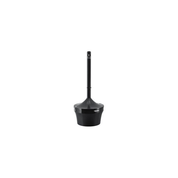Global Industrial Steel Outdoor Ashtray 4-1/2 Gallon Black