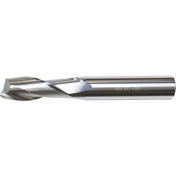 Micro 100 Carbide End Mill,Dia 2.5mm,Cut L 6mm AEMM-025-2X
