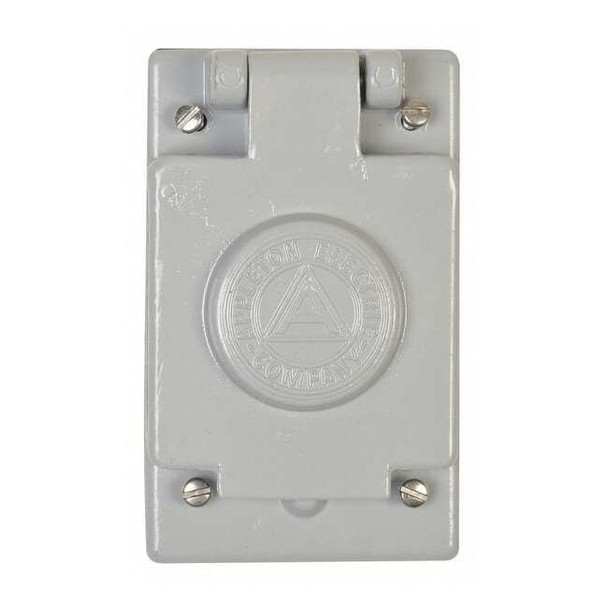 1 Gang -Gang Vertical Weatherproof Cover, 2-13/16 in W, 4-9/16 in H