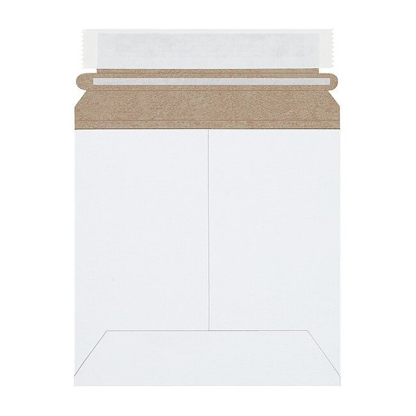 Stayflats Self-Seal Flat Mailers, 6" x 6", White, PK200 RM9SS