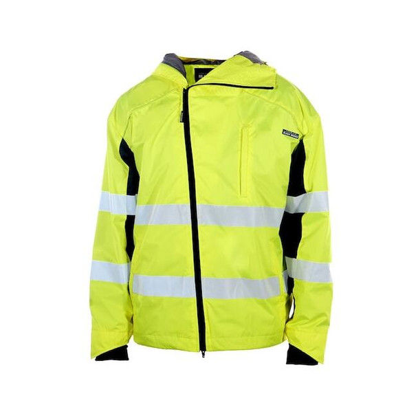 Kishigo Windbreaker, 100% Polyester, Class 3 R, Lime, M WB102-M