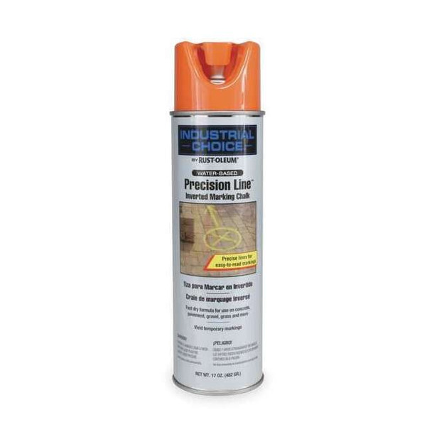 Inverted Marking Chalk Aerosol, 17 oz, APWA Orange, Water -Based