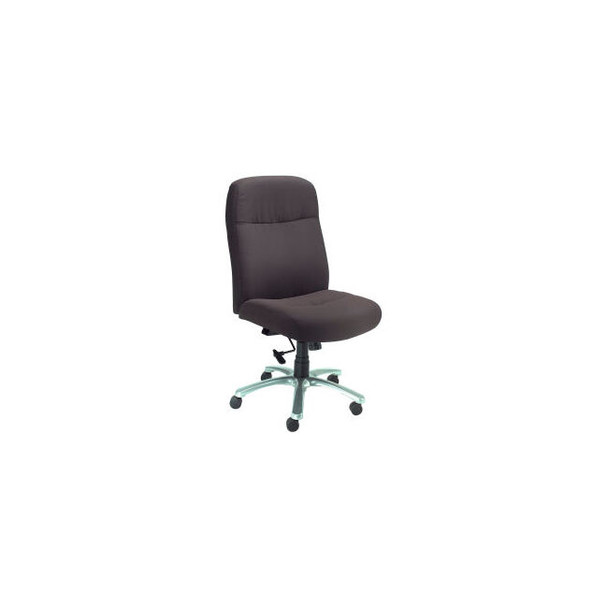 Interion Big & Tall Chair With High Back Fabric Black