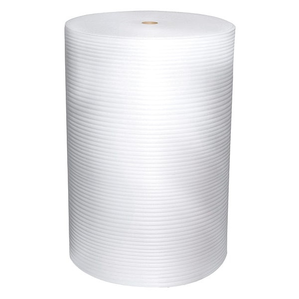 Manufacturer Varies Foam Roll, Perforated, White, 250 ft. L 36DY83