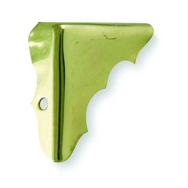 Manufacturer Varies Corner Brace,Brass,1 Hole,PK4 1XMP3