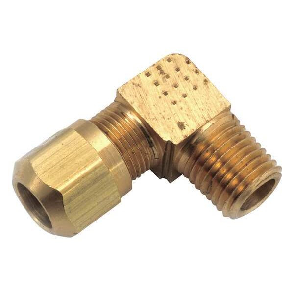 Anderson Metals Elbow,Brass,Comp.1/8in,Comp.5/32in 00849-0202