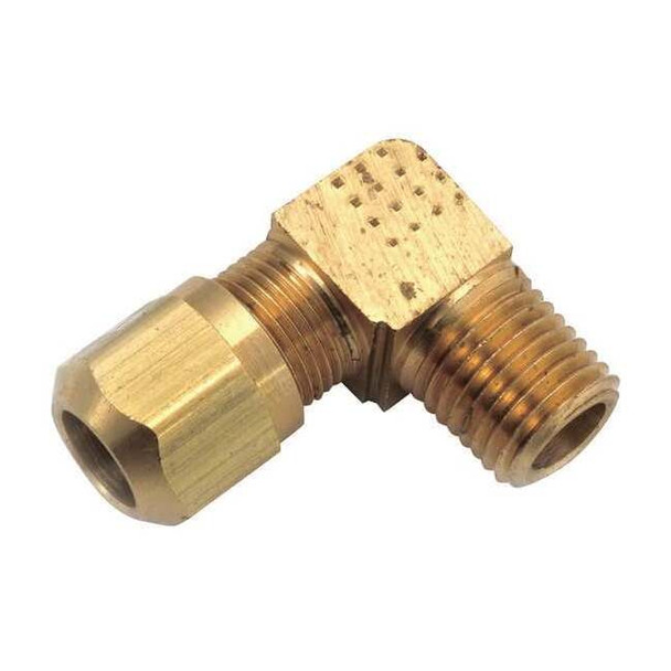 Anderson Metals Elbow,Brass,Comp.1/8in,Comp.5/32in 00849-0202