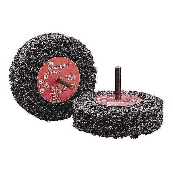 Scotch-Brite Quick Change Disc,4in. Dia. 61500070687