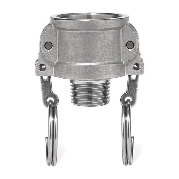 Cam and Groove Fitting, 304SS, B, 3" Coupler x 3" Male NPT