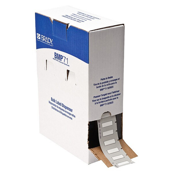 Brady Sleeve Label, White, Polyolefin, 1 in W BM-187-1-342