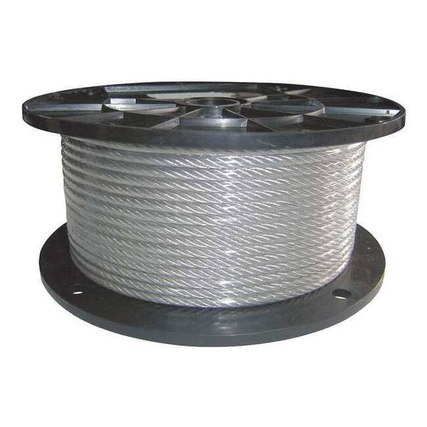 Manufacturer Varies Cable,1/4 in. dia.,250 ft.,7 x 19,Vinyl 33RF67