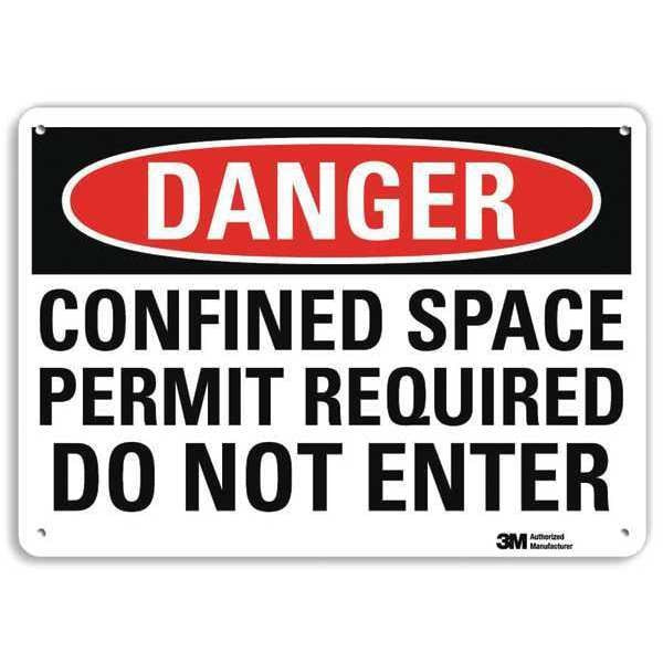 Lyle Danger Sign,10" W,7" H,0.040" Thickness, U3-1229-NA_10x7 U3-1229-NA_10x7