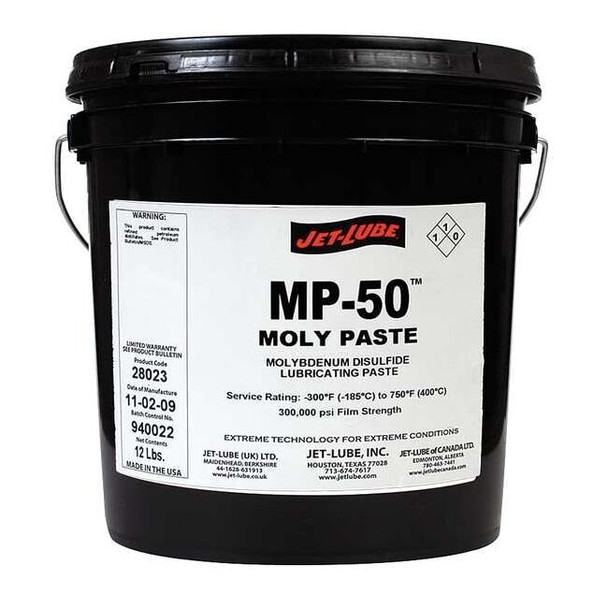 Jet-Lube Moly Paste, 1 gal, Pail, Black 28023