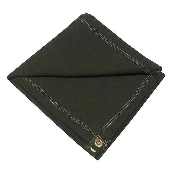 Standard Duty Tarp, 3 ft 6 in x 7 ft 6 in, 20 Mil, Green, Cotton Canvas