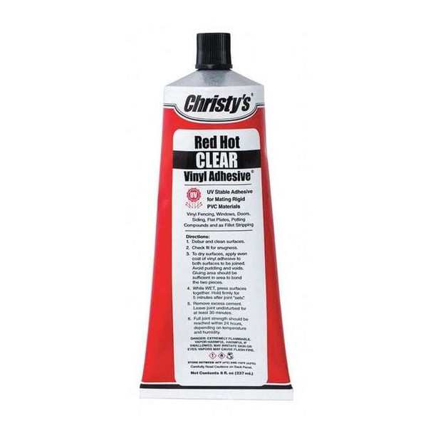 Christys Vinyl/PVC Adhesive Tube, Clear RH-F-C-8-8