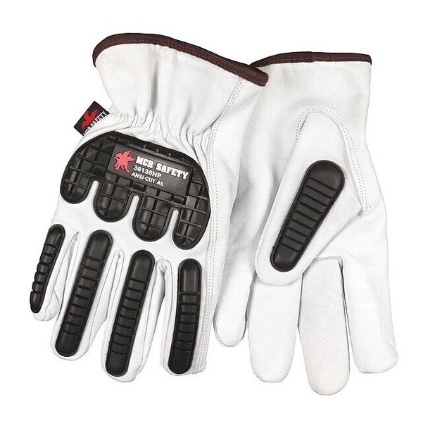 Mcr Safety Leather Gloves, Cut Level A5 ,L 12 PK 36136HPL
