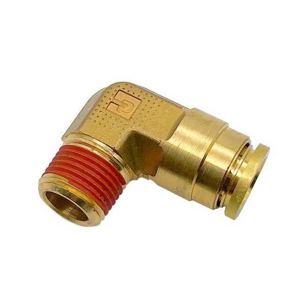 Parker Brass DOT Push-to-Connect Fitting, Brass, Silver VS169PTC-6-6