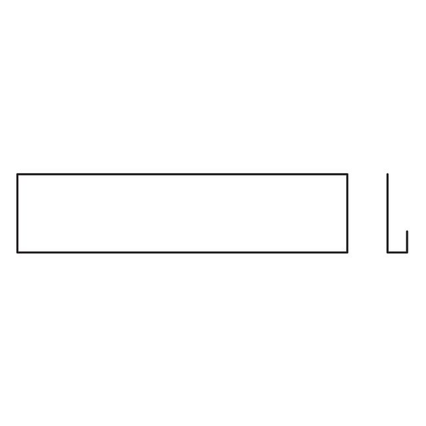 Rockwood Door Bottom Guard, 35-1/2"W X 7"H RS-05-0383 .28 35-1/2
