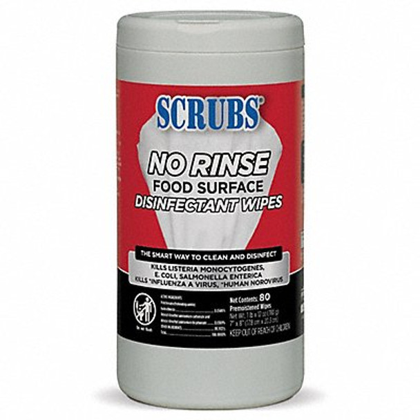 Scrubs Disinfecting Wipes,Fresh,80 ct 97080