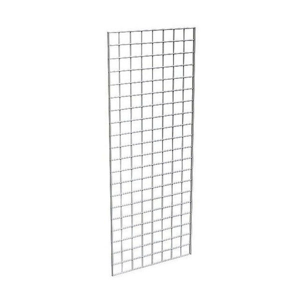 Econoco Wire Grid Panel 2 ft. x 5 ft., Chrome, 3PK P3GW25