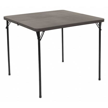 Flash Furniture Folding Table,Gray 34"Sqr,Plastic,Handle DAD-LF-86-DG-GG