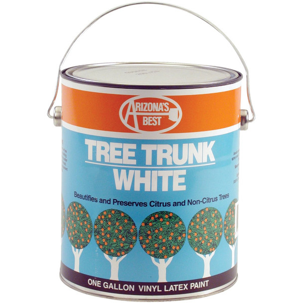 Arizona's Best White Vinyl Latex Paint 1 Gallon Tree Trunk Coating AZP30012