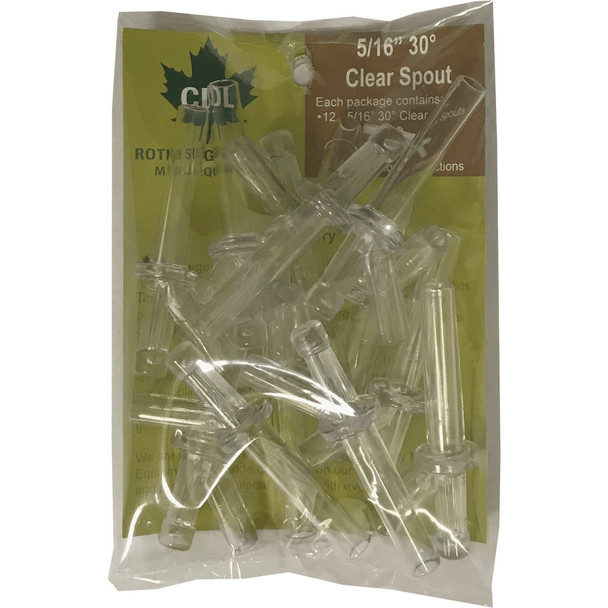 CDL 5/16 In. Polycarbonate Maple Tubing Tap (12-Pack) RSB0516