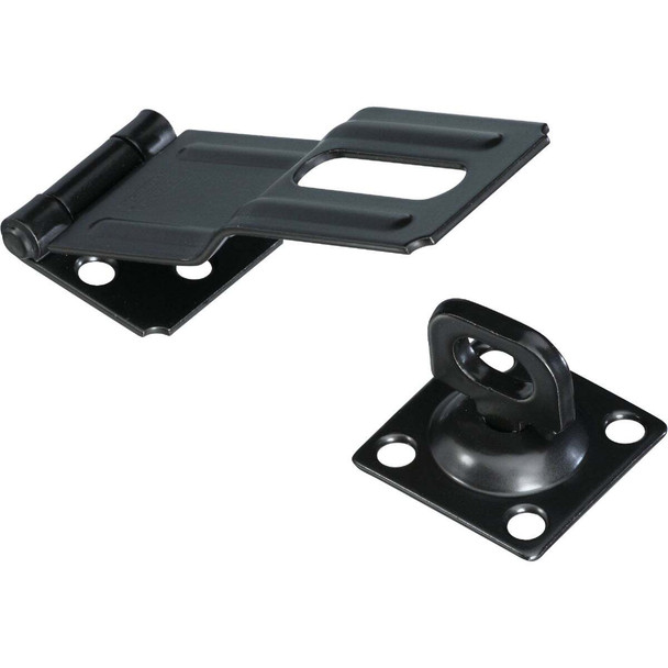 National Hardware 4-1/2 In. Black Swivel Safety Hasp N305-987