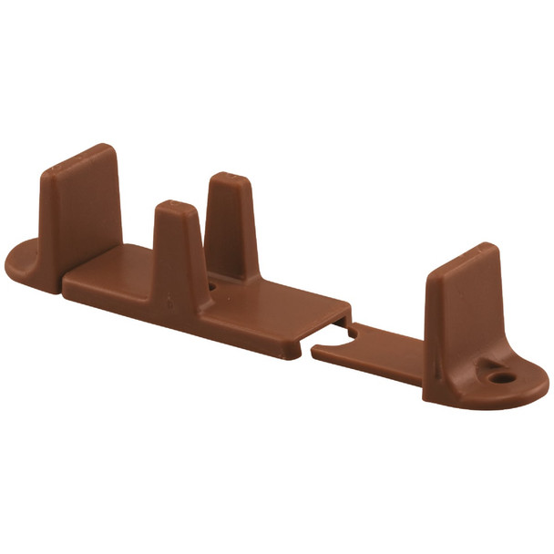Prime-Line 1 In. H. Brown Closet Door Adjustable Floor Guide (2-Pack) N 7384