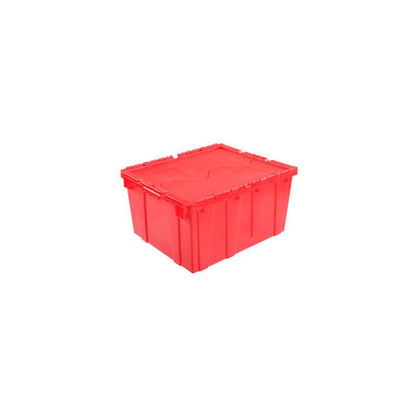 Global Industrial Plastic Attached Lid Shipping & Storage Container 23-3/4x19-1/