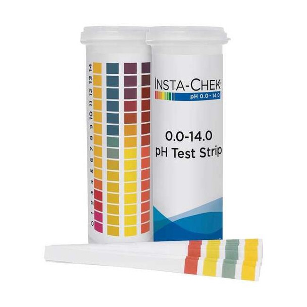 Hydrion Test Strips,3 1/4 in L,1/4 in W,PK600 80014