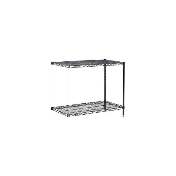 Nexel 2 Shelf Black Epoxy Wire Shelving Unit Add On 36""W x 14""D x 34""H