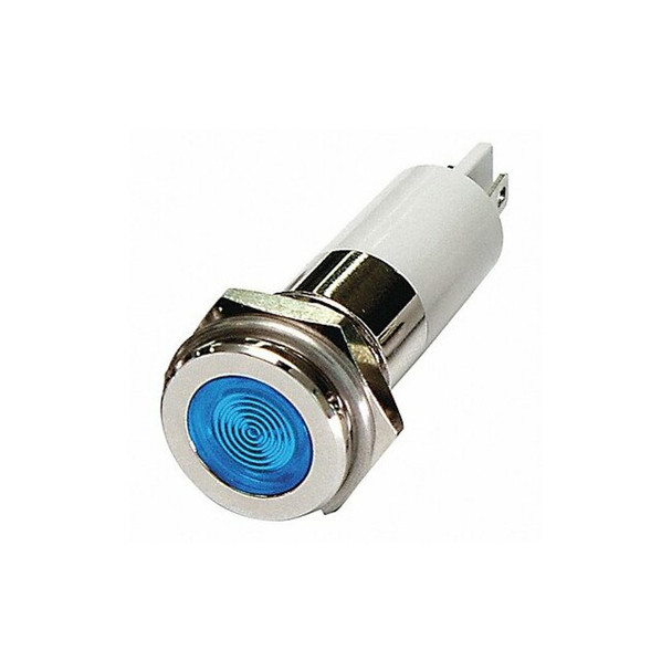 Manufacturer Varies Flat Indicator Light,Blue,12VDC 24M130
