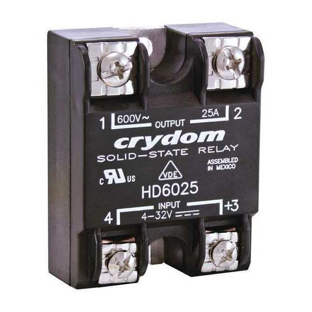 Crydom Solid State Relay, 1 Phase, Screw Clamp, Panel, SCR HD4825-10
