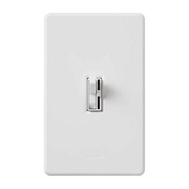 Lutron Lighting Dimmer,3-Way,Toggle,White AY-103PH-WH