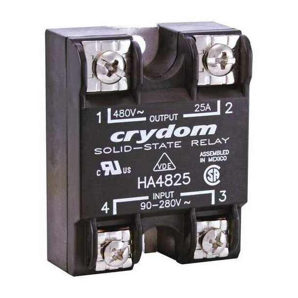 Crydom Solid State Relay, 1 Phase, Screw Clamp, Panel, SCR HA4825E