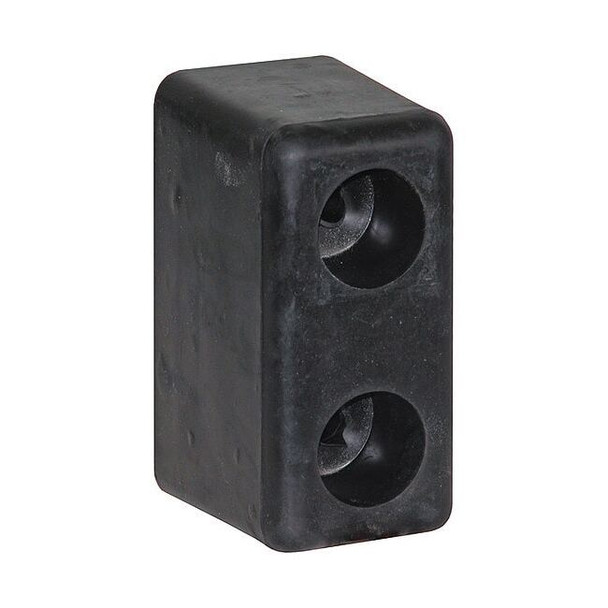 Buyers Products Molded Rubber Bumper - 3 x 3-1/2 x 6 Inch Tall - Set of 2 B5500