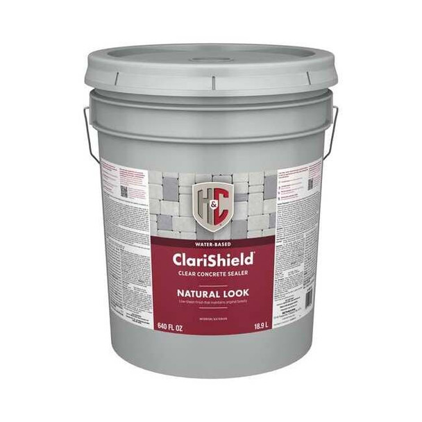 H&c Sealer, Pail, Clear, 100 to 150 sq ft/gal Coverage 50.100215-20