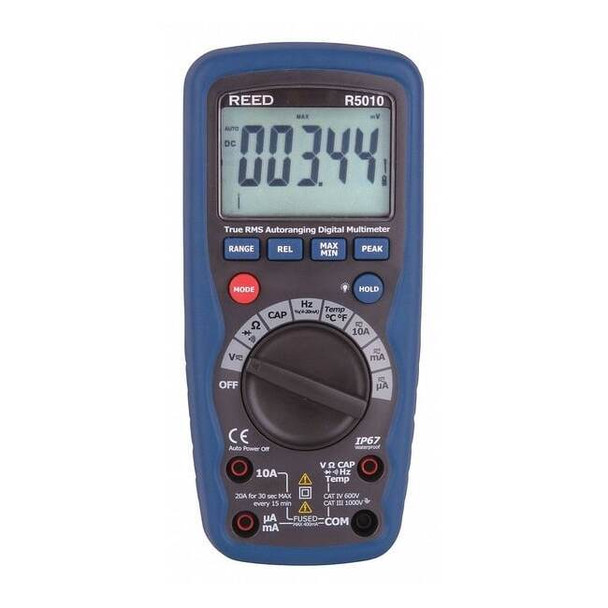 Reed Instruments True RMS Waterproof Digital Multimeter R5010