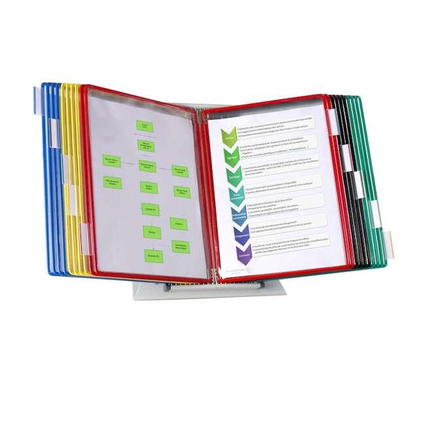 Tarifold Desk Unit Starter Set,20 Pockets,Asst D292