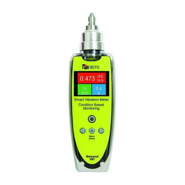 Test Products International Vibration Meter, +/-5%Acc, OLED 9070