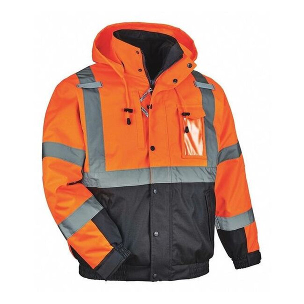 3-in-1 Bomber Jacket, 300D Oxford Polyester, Class 3 Type R, Hi-Viz Orange, 3XL
