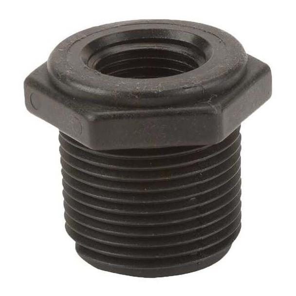 Reducing Bushing, Polypropylene, 1" x 1/2", Schedule 80, 300 psi Max Pressure