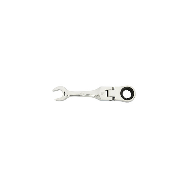 3/8" 90-Tooth 12 Point Stubby Flex Combination Ratcheting Wrench 86871